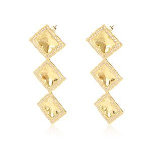 Amrapali Diamond Panashri Triple Drop Earrings in 18K Yellow Gold (2.04 ctw)